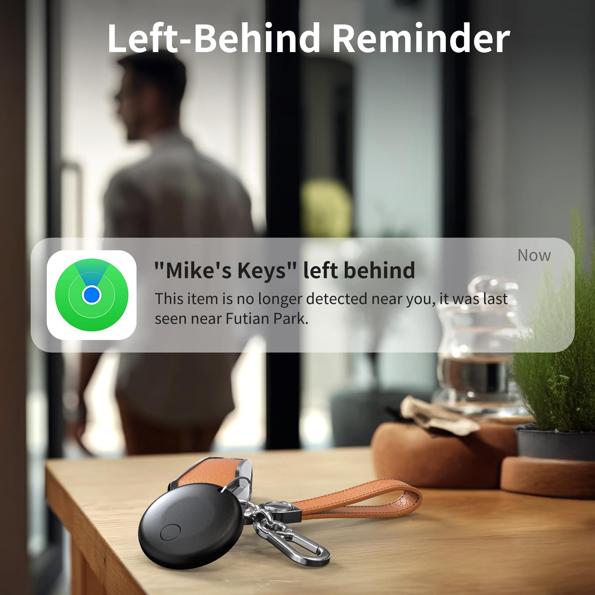 KSKCUJY tag attached to keyring showing quick find and convenience