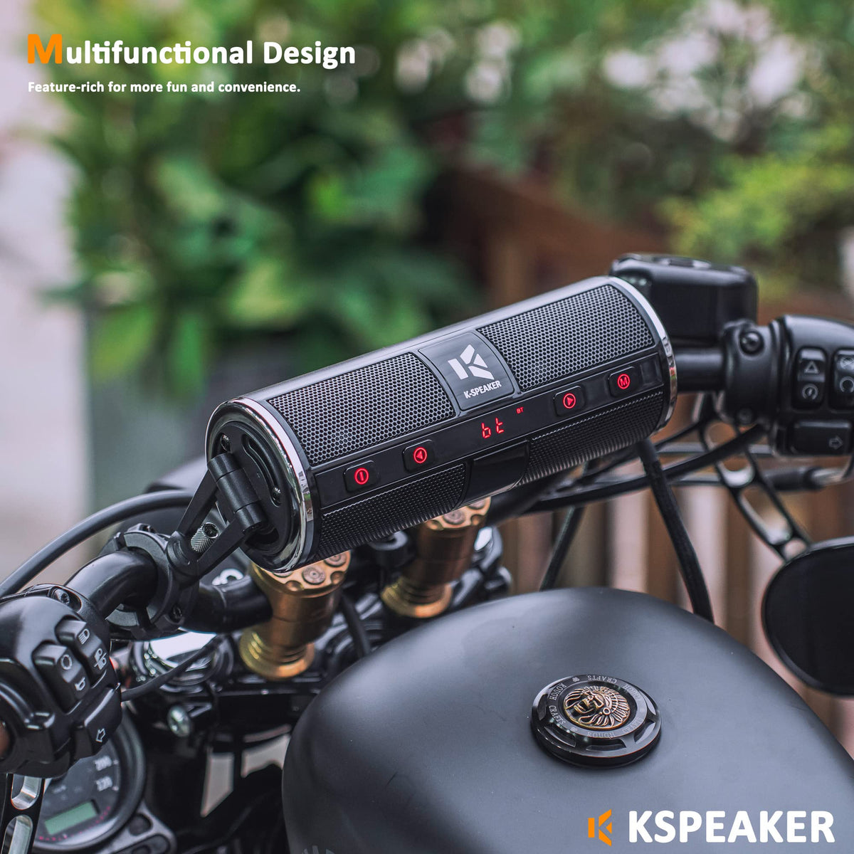 KSPEAKER K2BL waterproof metal shell protects performance in weather