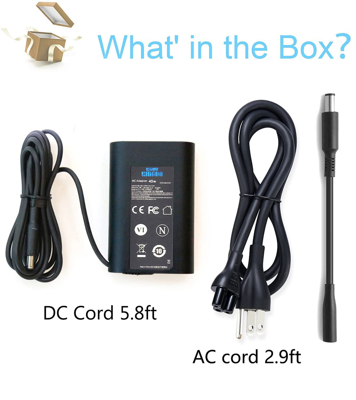 KSW KINGDO 2.9ft power cord provides flexible reach.