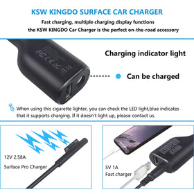 KSW KINGDO 36W charger compatibility with Surface Pro family.