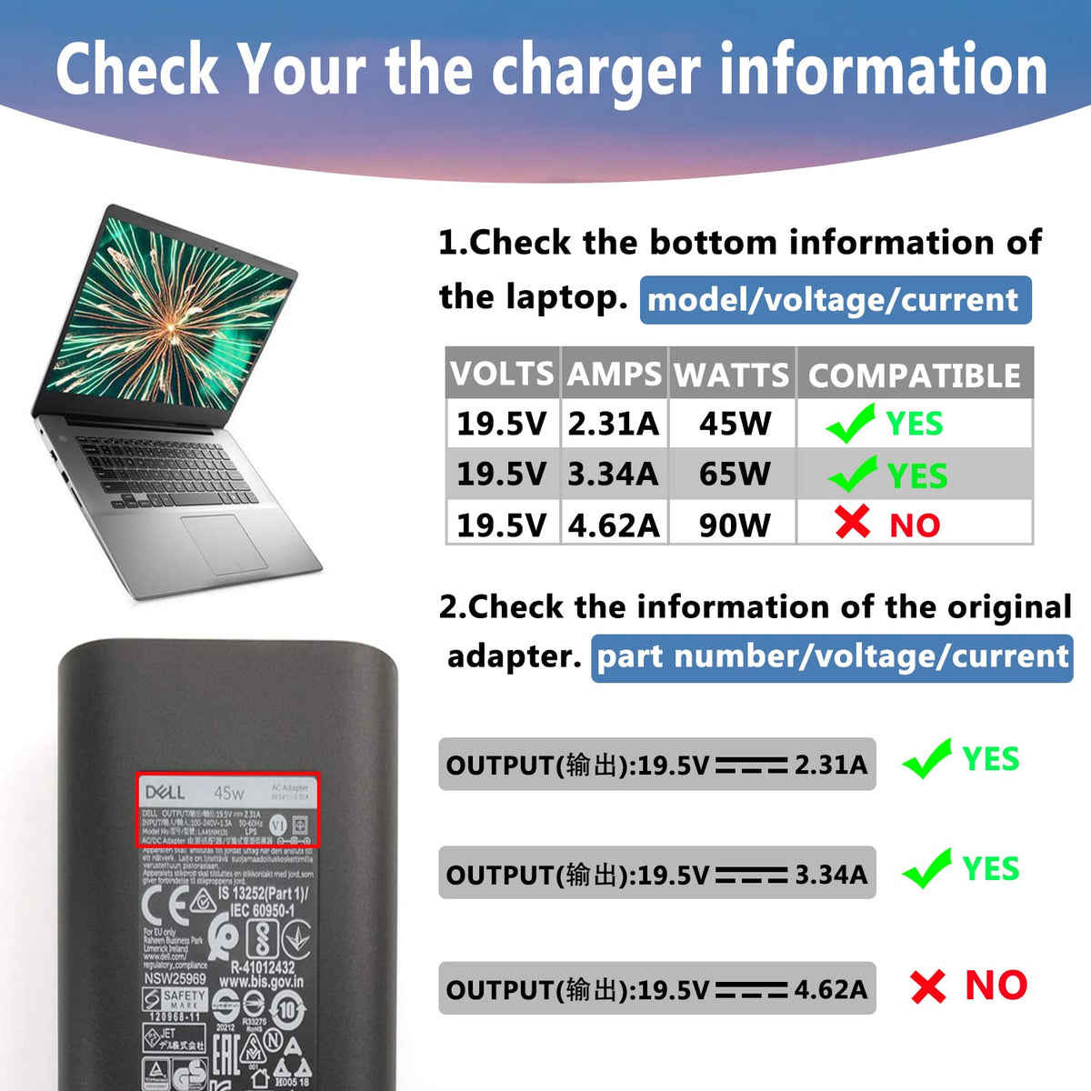 KSW KINGDO compatibility overview highlights Dell and HP models.