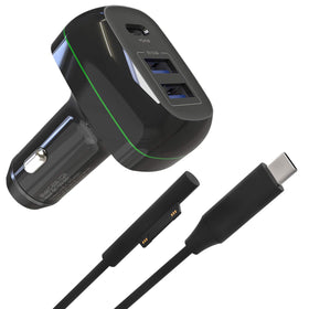 KSW KINGDO Surface Pro charger front view for on-the-go charging