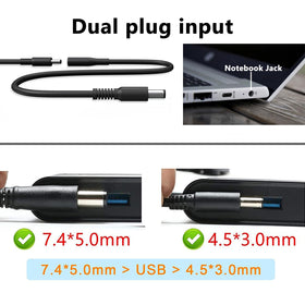 KSW KINGDO tip options with 4.5mm and 7.4mm connectors for versatile laptops.