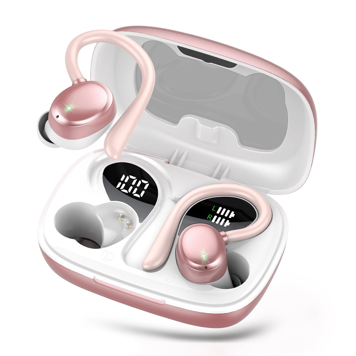 KT1 front packaging and charging case showing design and convenience
