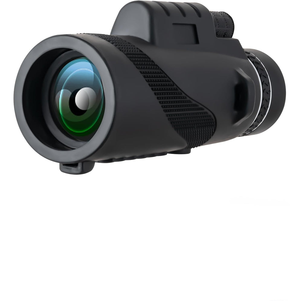 KTBDING Monocular Black front view for quick outdoor viewing on hikes