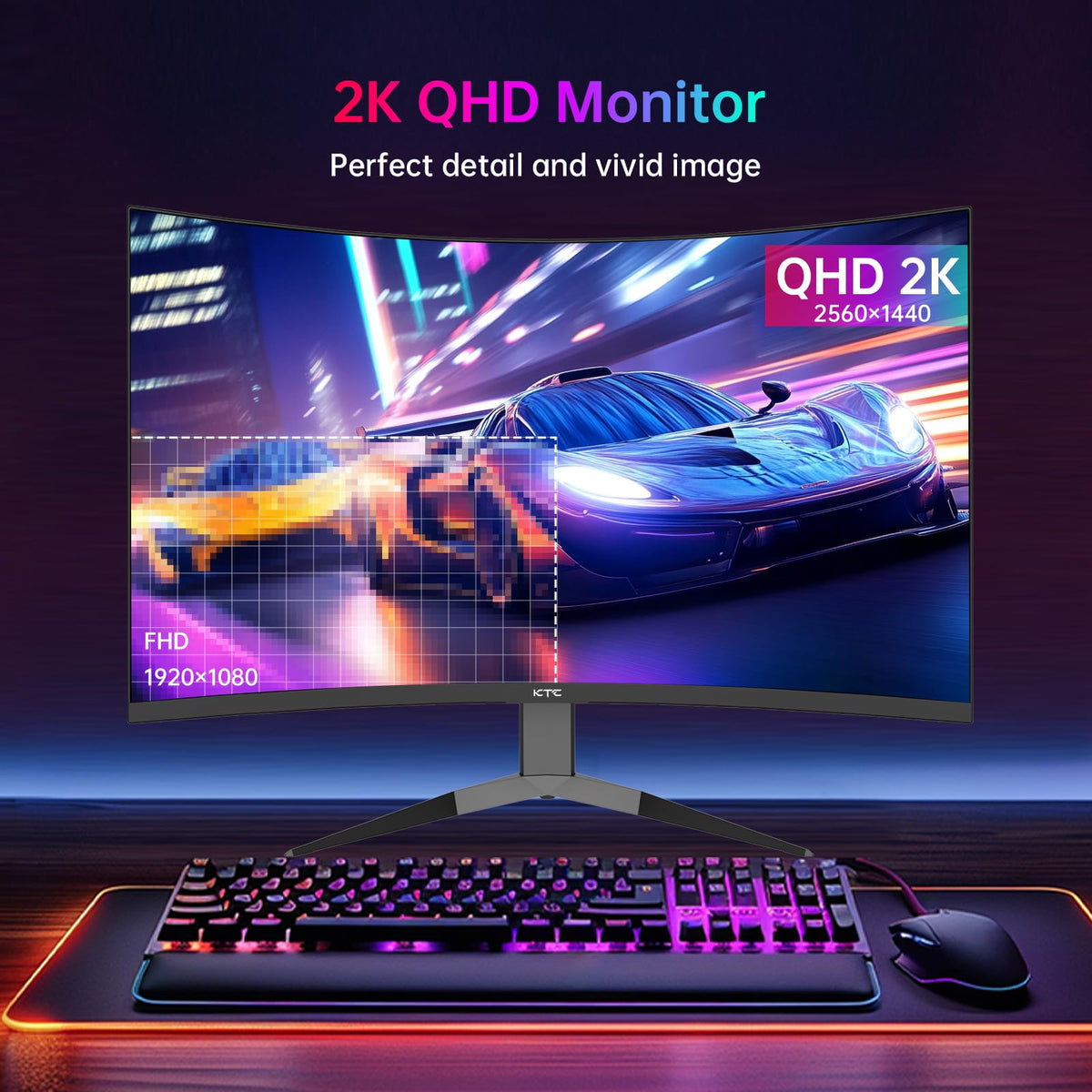 KTC 1000R curve delivers immersive wide viewing for depth and immersion
