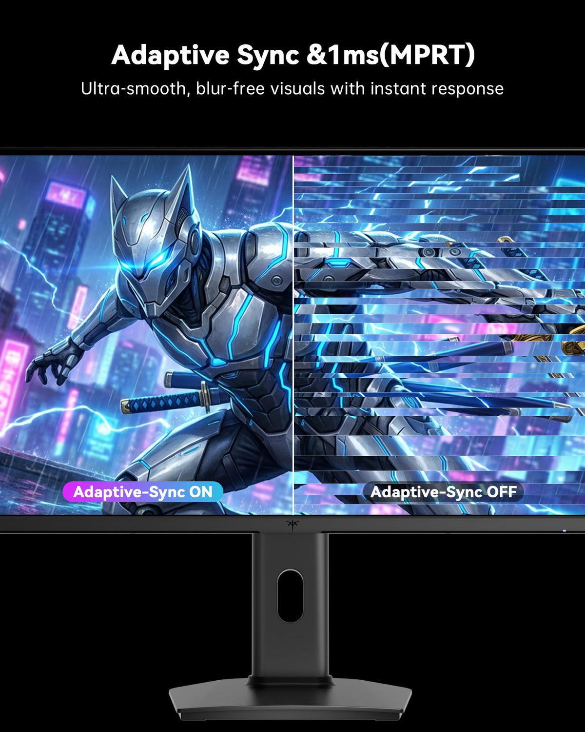 KTC 24.5-inch monitor dual HDMI and DisplayPort connections for versatile devices.