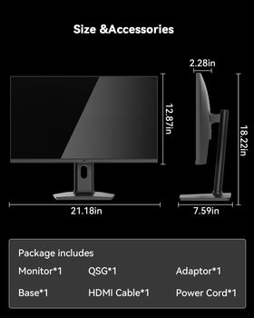 KTC 24.5-inch monitor HDR 400 brightness adds bright highlights and deep contrasts.