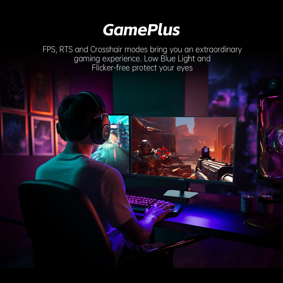 KTC 24.5-inch gaming monitor adaptive sync reduces tearing