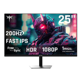 KTC 24.5-inch gaming monitor frameless front view for immersive multi-monitor setups