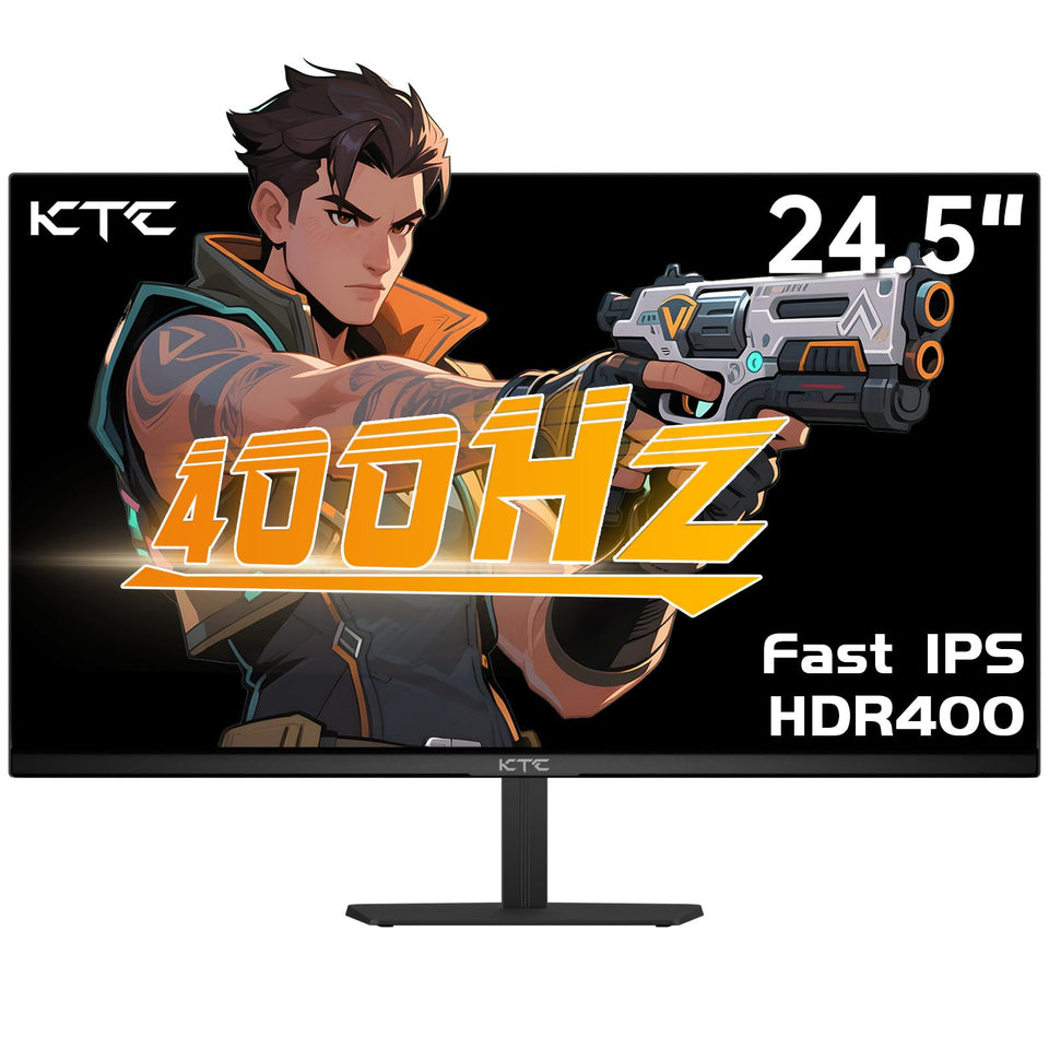 KTC 24.5-inch gaming monitor front view for immersive color clarity