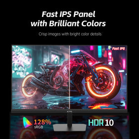 KTC 24.5-inch gaming monitor one millisecond response for smooth gameplay