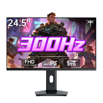 KTC 24.5-inch monitor front view highlighting slim profile for immersive gameplay