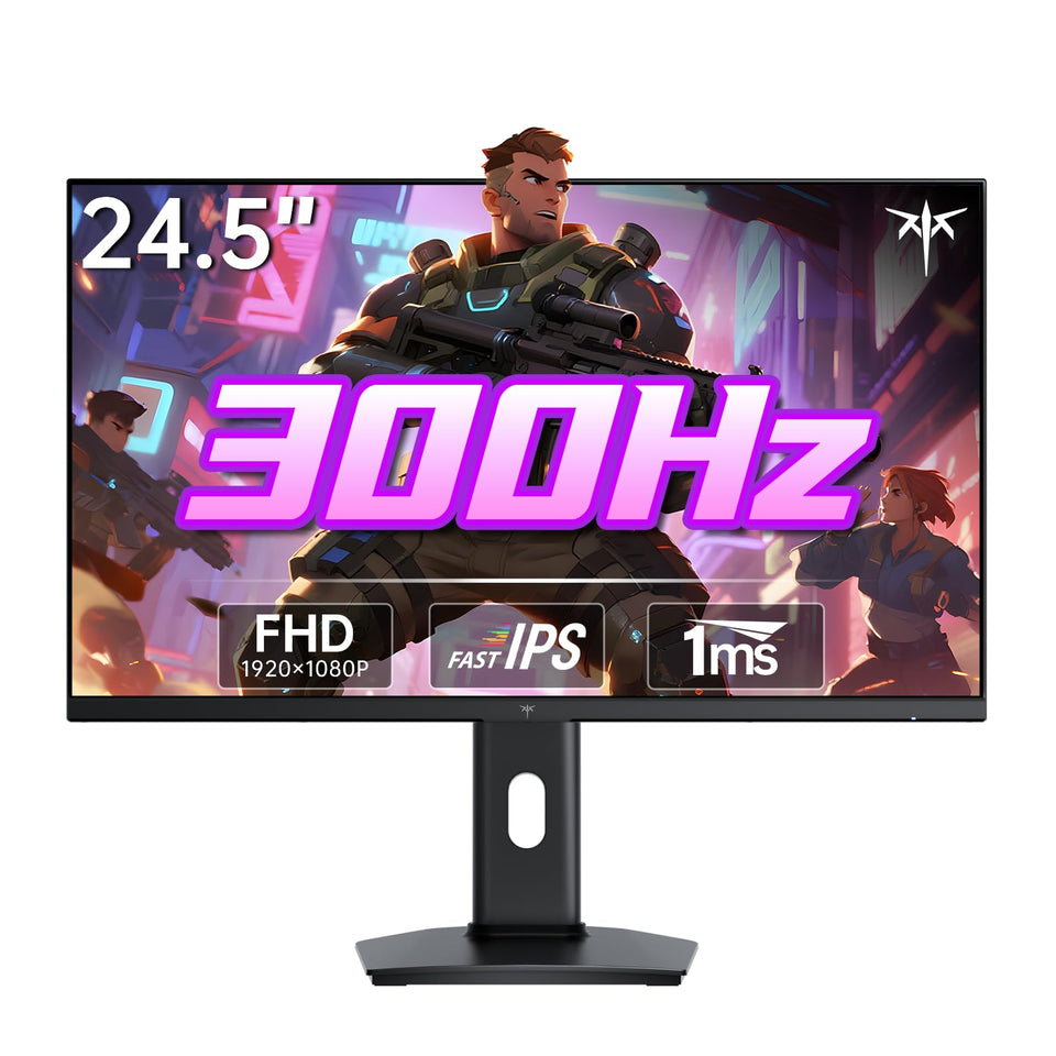 KTC 24.5-inch monitor front view highlighting slim profile for immersive gameplay