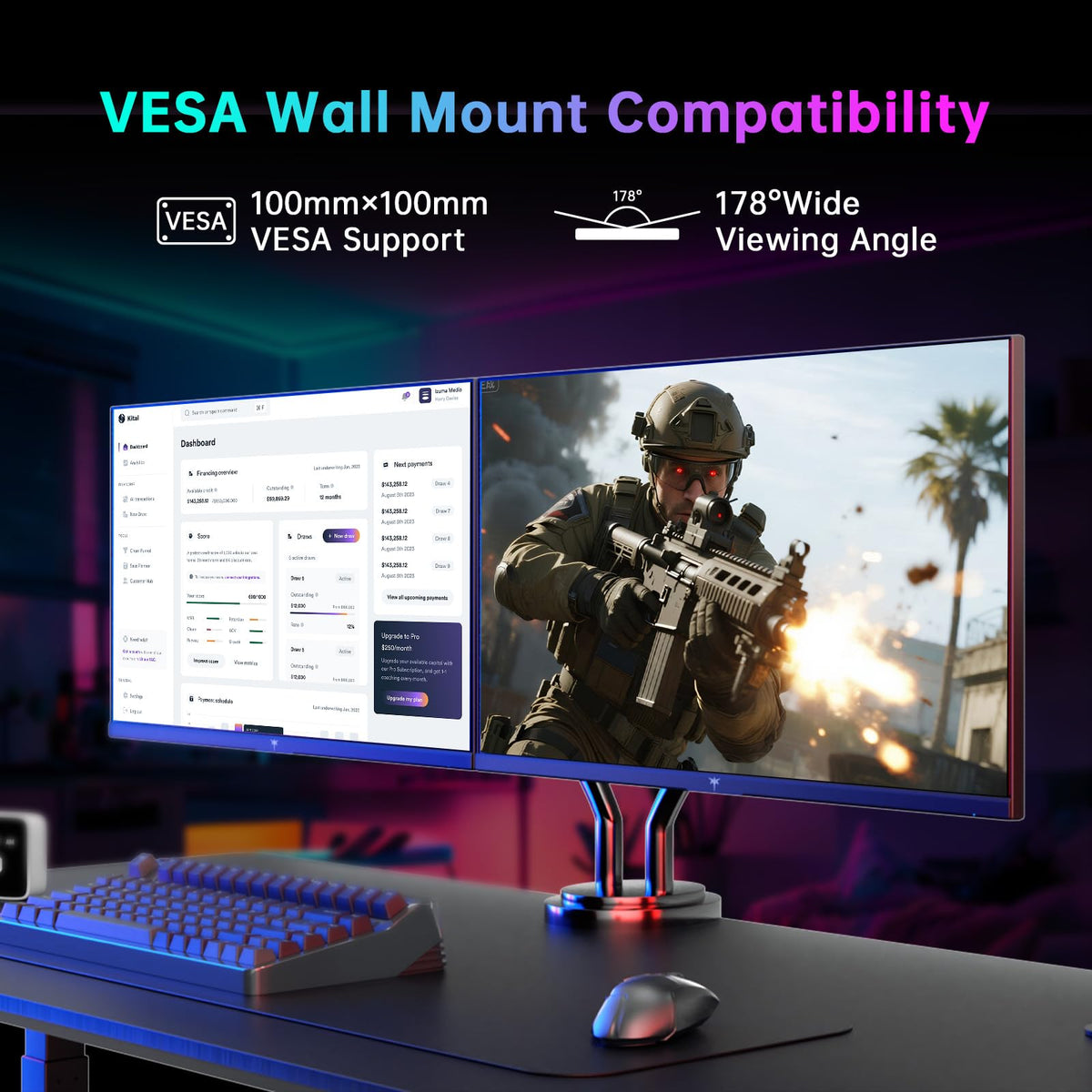 KTC 24.5-inch monitor wide color gamut for richer visuals