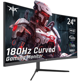 KTC 24-inch curved gaming monitor front view for immersive gaming experiences
