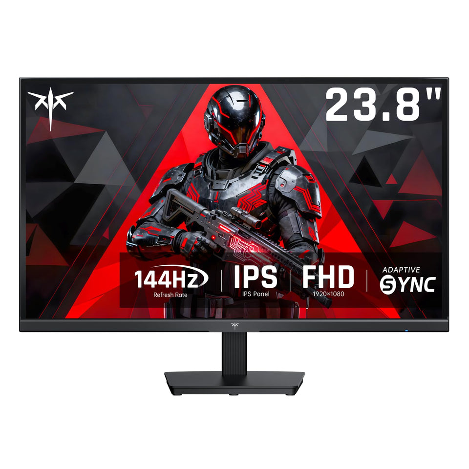 KTC 24-inch monitor front view with crisp Full HD display for work and play