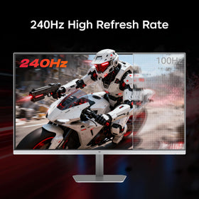 KTC 24-inch monitor side profile highlights slim design for compact desks.