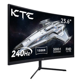 KTC 24-inch curved monitor shows immersive 240Hz action for gaming