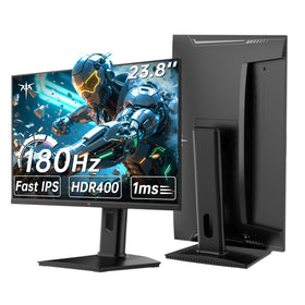 KTC 24-inch gaming monitor front view shows crisp QHD visuals up to 180Hz for smooth gameplay