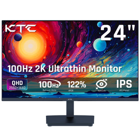 KTC 24in QHD monitor delivers crisp visuals and sharp motion for gaming and work.