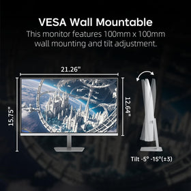 KTC VESA mount compatibility offers flexible, clean desk setups.