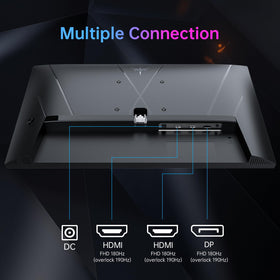 KTC 24in VESA mount-ready design for flexible setup.
