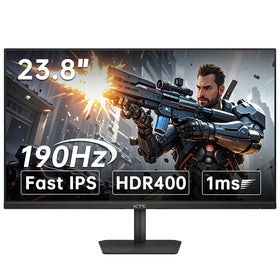 KTC 24-inch front view showing 190Hz clarity and vibrant colors.