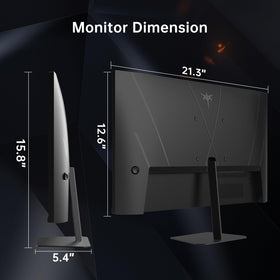 KTC tilt-enabled stand enabling comfortable viewing angles for work and play.