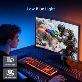 KTC 24-inch curved monitor low blue light feature reducing eye fatigue
