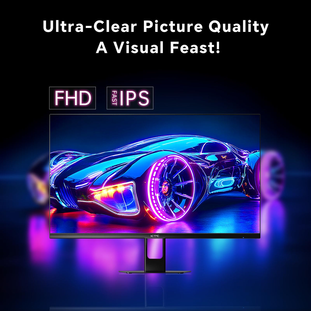 KTC 27-inch gaming monitor 180Hz refresh enables precise aiming in fast action.