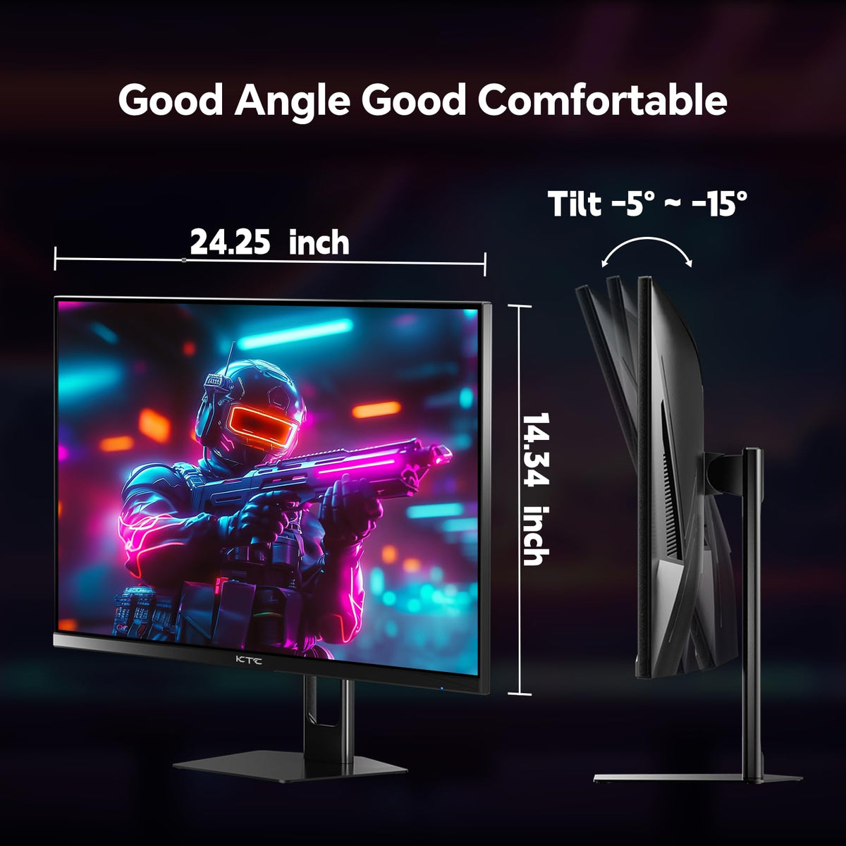 KTC with multiple ports supports versatile gaming and work setups.