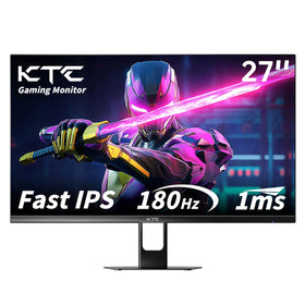 KTC 27-inch gaming monitor front view showing frameless design for immersive gaming.