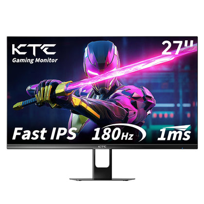 KTC 27-inch gaming monitor front view showing frameless design for immersive gaming.