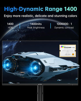 KTC 27-inch QHD display panel with sharp details and vibrant colors.