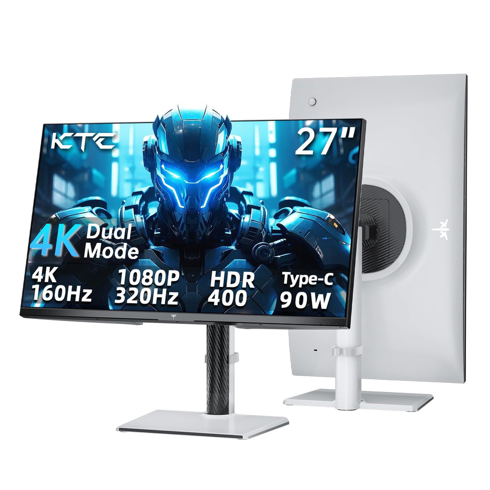 KTC 27-inch monitor displaying 4K dual mode for immersive gameplay