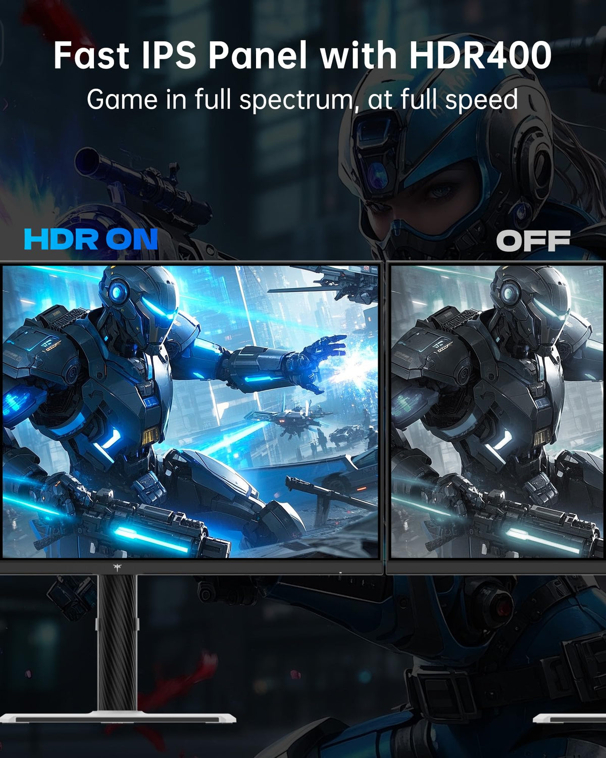 KTC monitor with Adaptive Sync and 1ms response for fluid action