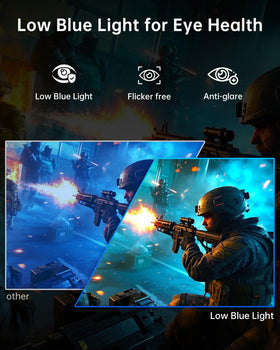 KTC eye care features flicker-free backlight and low blue light