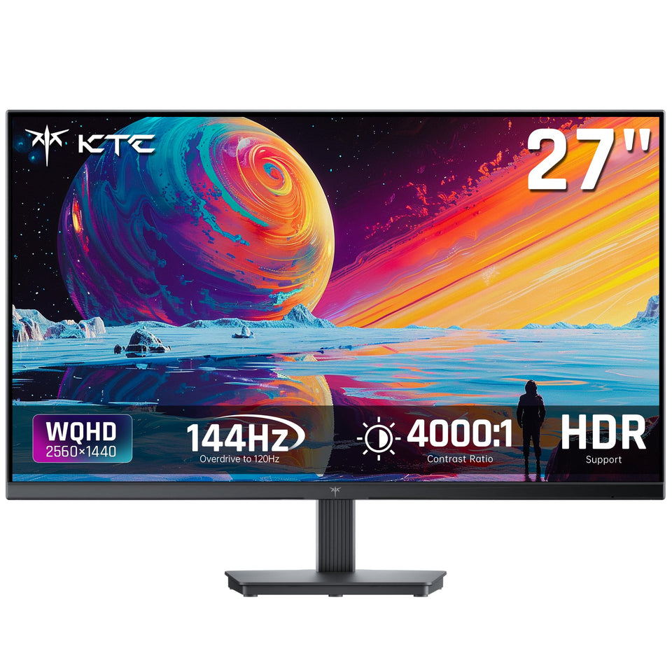 KTC 27in monitor with high contrast detail for immersive dark scenes