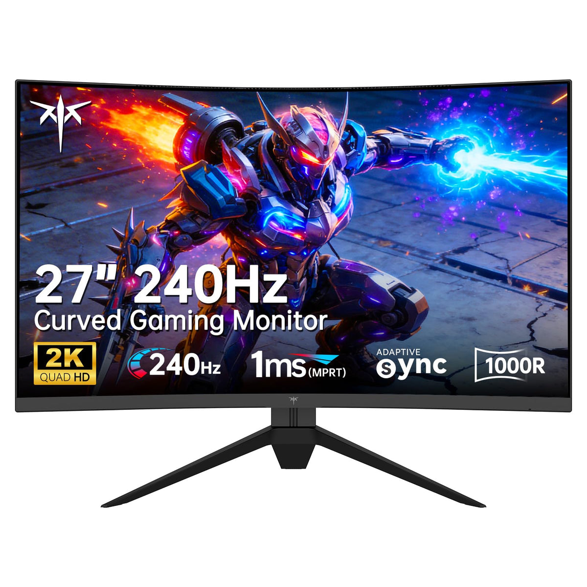 KTC 27-inch 240Hz curved monitor with 1000R for immersive gameplay.