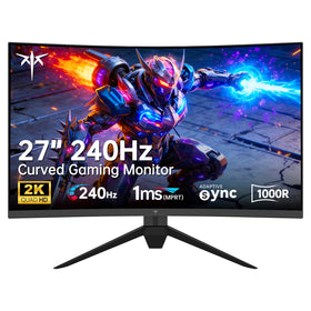 KTC 27-inch 240Hz curved monitor with 1000R for immersive gameplay.