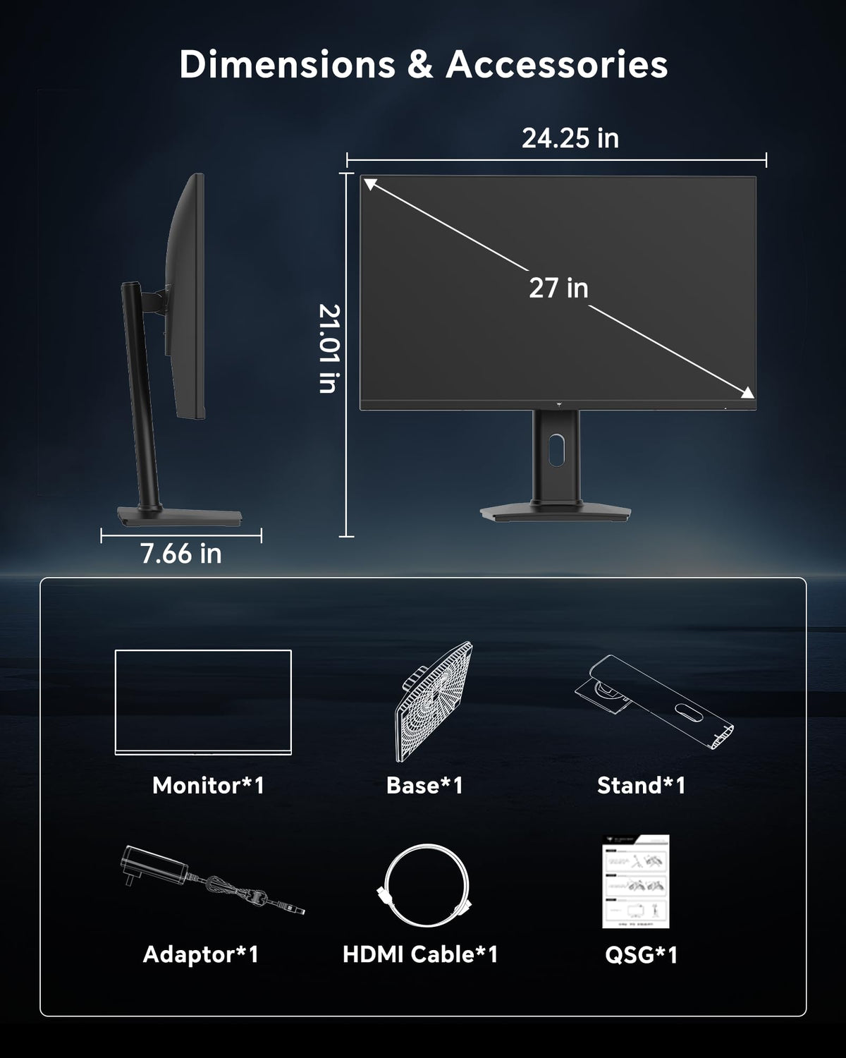 KTC monitor in a gaming setup showcasing optimized desk space