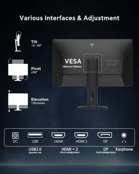 KTC VESA mounting compatibility for flexible placement