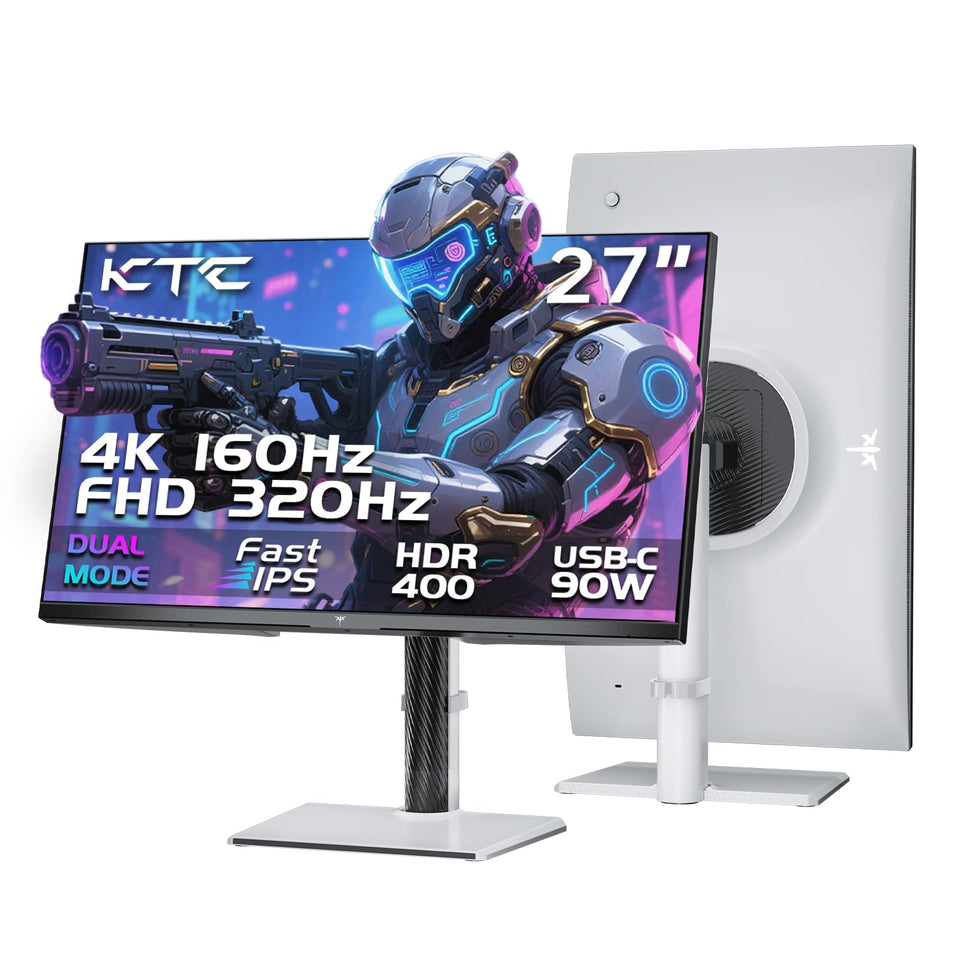 KTC 27-inch 4K gaming monitor front view showing sleek design for immersive play
