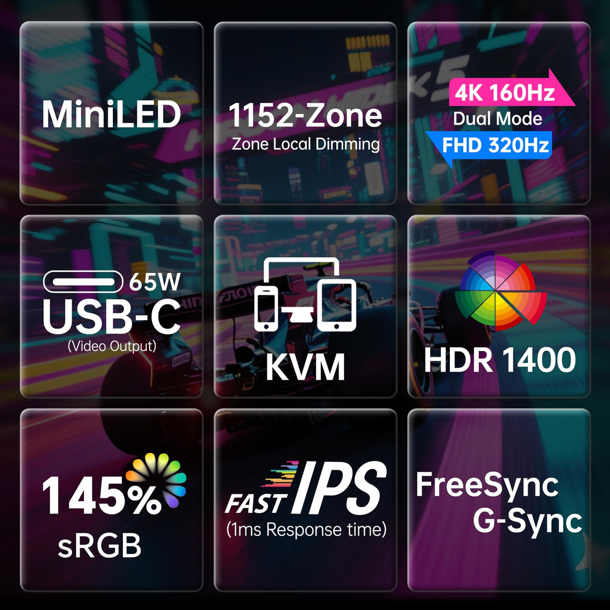 KTC 27-inch 4K mini-LED gaming monitor KVM usage for seamless streaming and gaming.