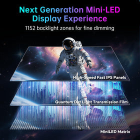 KTC 27-inch 4K mini-LED gaming monitor ports and connectivity for versatile setups.