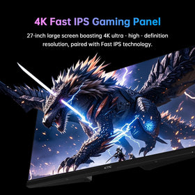 KTC 27-inch 4K monitor back ports for versatile connectivity and future-proofing
