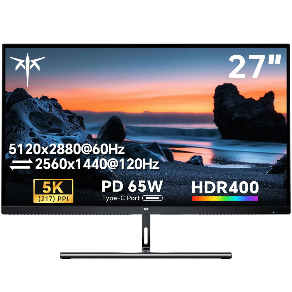 KTC 27-inch 5K monitor highlights clarity with sharp details and vibrant color.