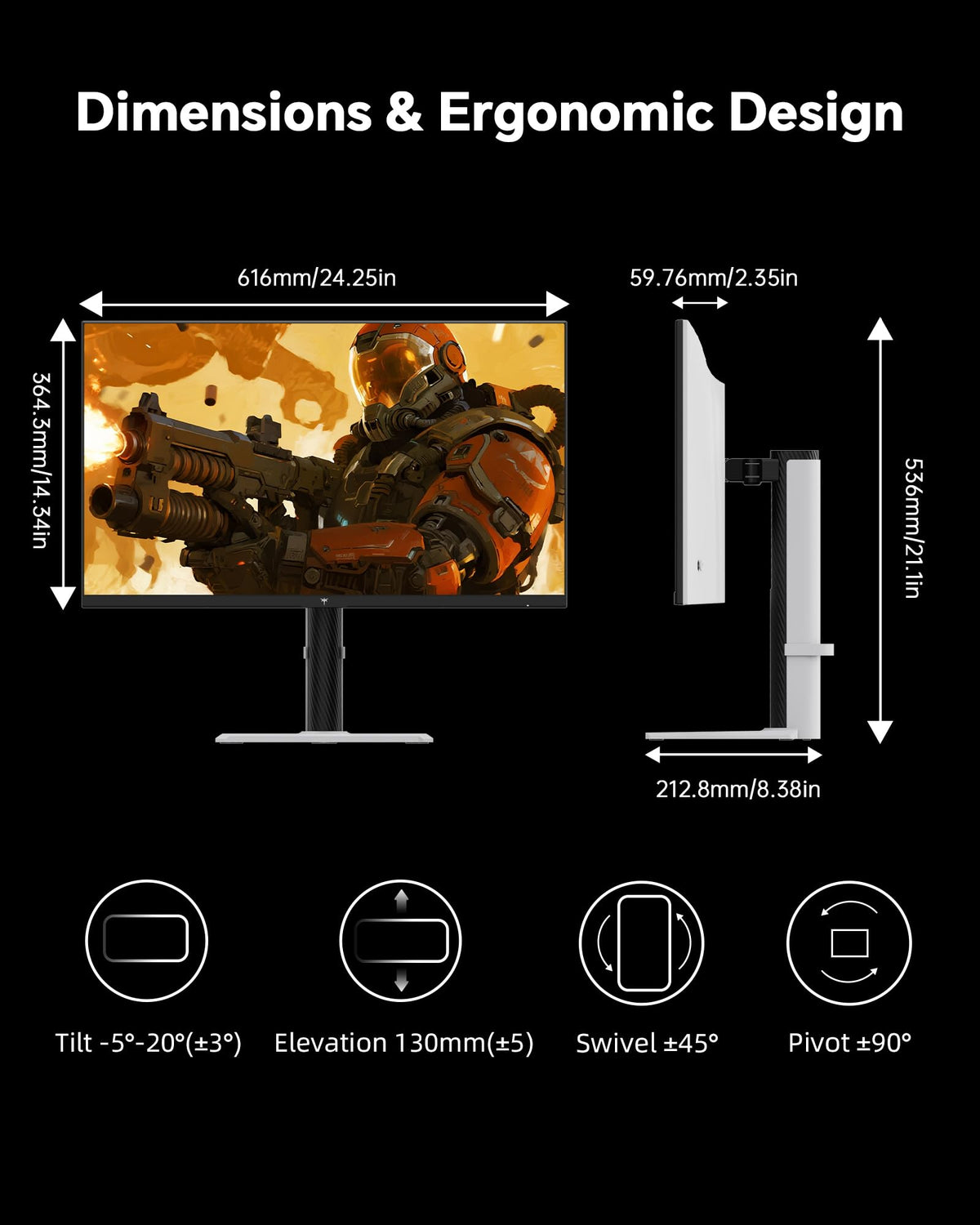 KTC 27-inch gaming monitor ideal for desktop setups and competitive play