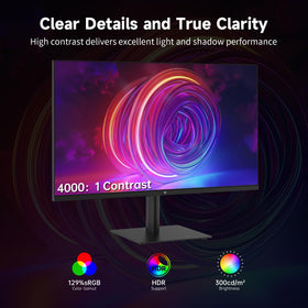 KTC 27-inch monitor 4000:1 contrast reveals deep shadows and bright highlights